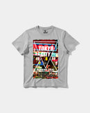 Camiseta Tokyo 2050 Big Front Regular Basic Gris