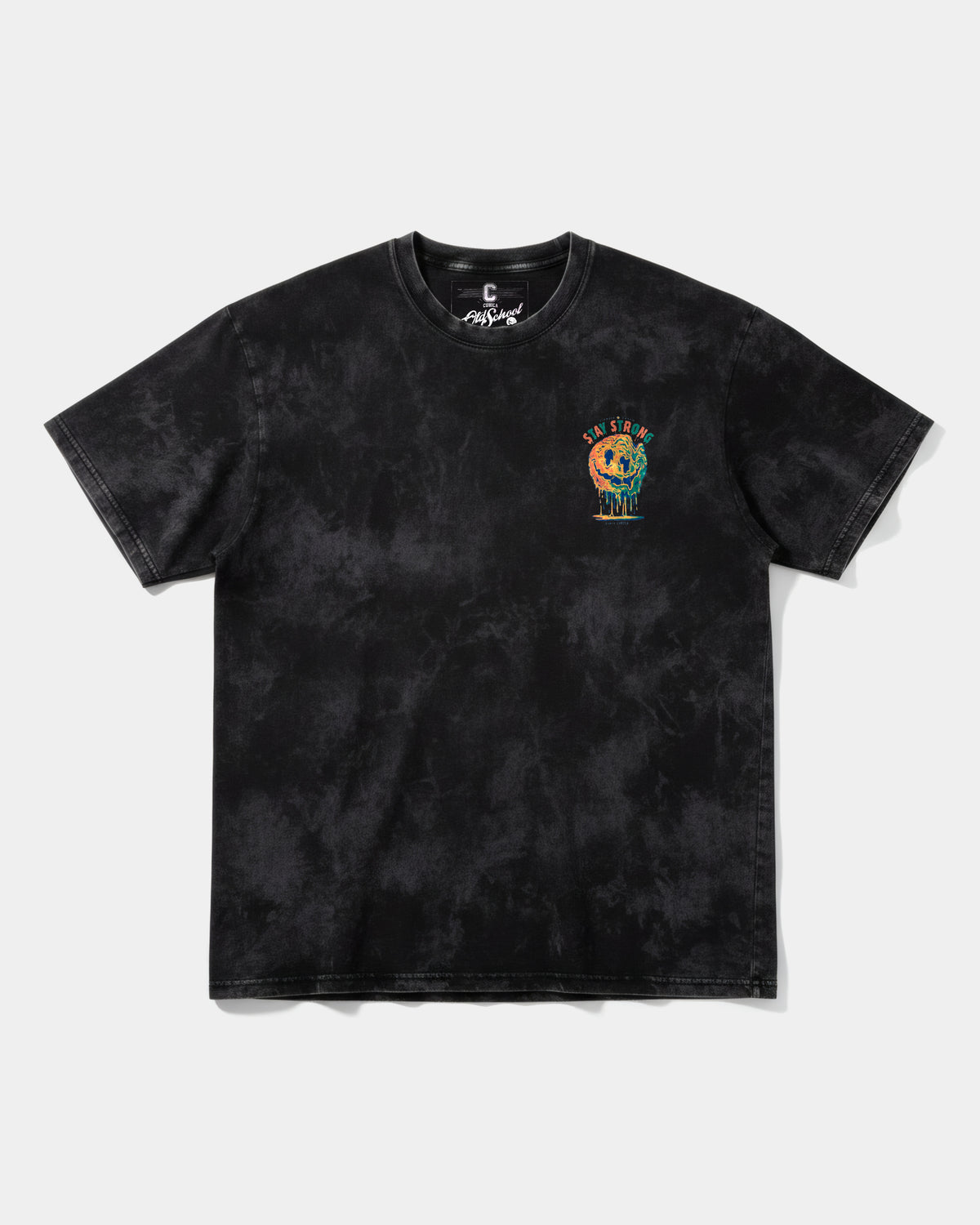 Stay Strong Big Pocket Oversize Acid T-Shirt