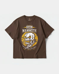 Camiseta Iron Mammoth Big Front Oversize Basic Marron
