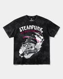 Camiseta Steampunk Retrofuturistic Big Front Oversize Acid Negro