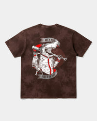 Camiseta Baseball Shark Big Back Oversize Acid Marron