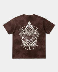 Camiseta Fire Wings Big Back Oversize Acid Marron