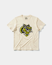 Camiseta Rockstar Tiger Big Front Regular Basic Beige