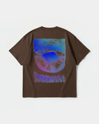 Camiseta Escapando Big Back Oversize Basic Marron