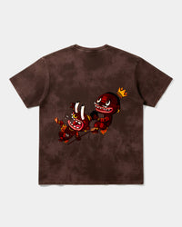 Camiseta Ungaunga Solo Pocket Front Oversize Acid Marron