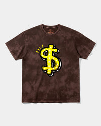 Camiseta Money Money Big Front Oversize Acid Marron