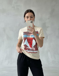 Modelo mide 1,65m y usa talla S