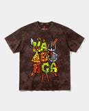 Camiseta Kawabonga Big Front Oversize Acid Marron