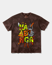 Camiseta Kawabonga Big Front Oversize Acid Marron