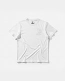 Camiseta Motor Heart White Pocket Front Regular Basic Blanco