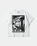 Camiseta Hero Of The Wave Big Front Oversize Basic Blanco