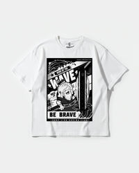 Camiseta Hero Of The Wave Big Front Oversize Basic Blanco