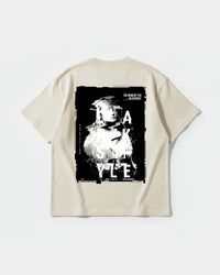 Camiseta Golden Night Big Back Oversize Basic Beige