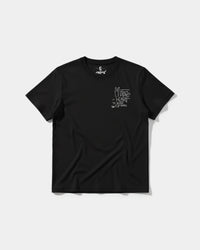 Camiseta Motor Heart White Pocket Front Regular Basic Negro