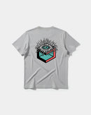 Camiseta Cubo Eyes Big Back Regular Basic Gris