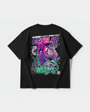 Camiseta Cubica Estelar Big Back Oversize Basic Negro