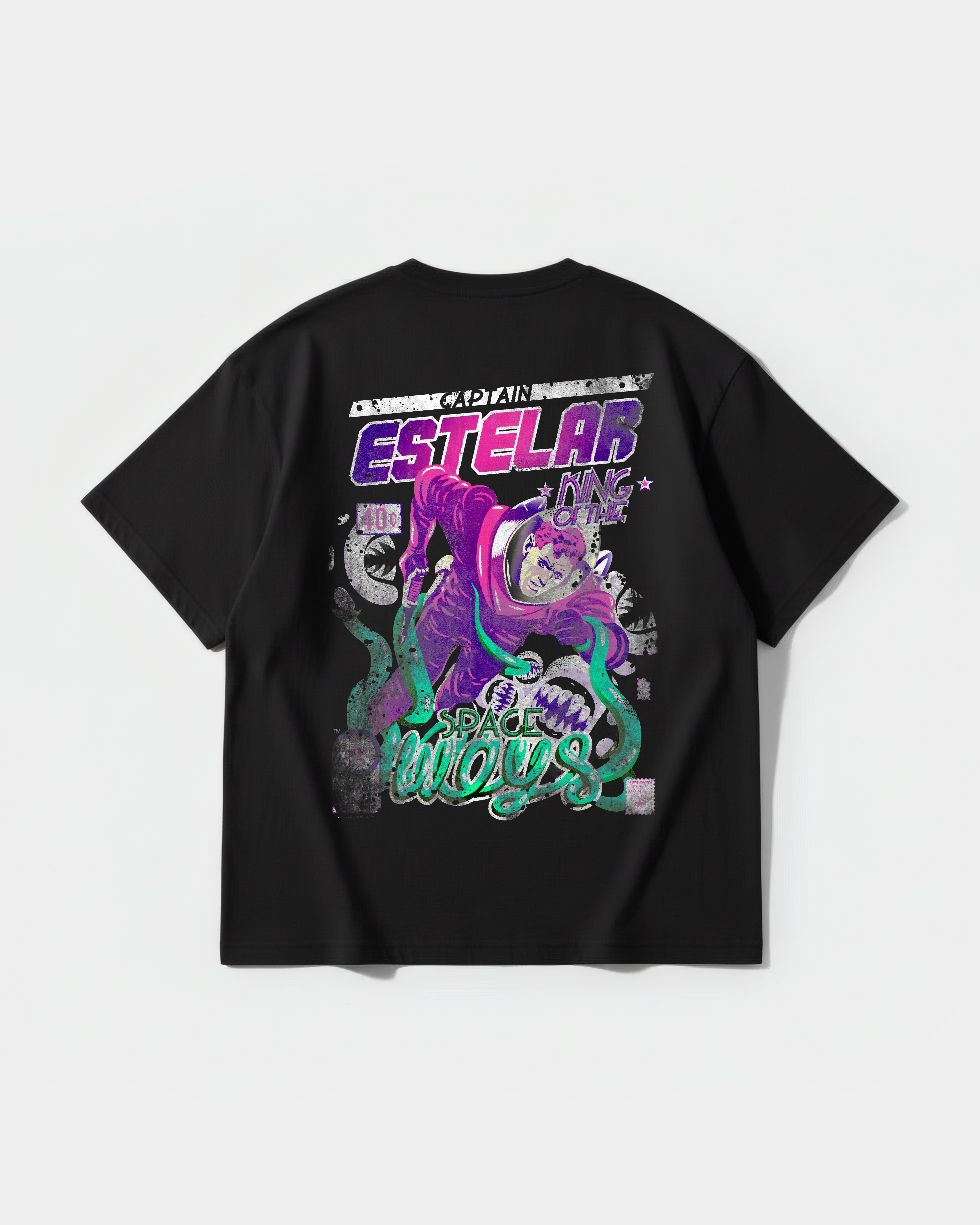 Camiseta Cubica Estelar Big Back Oversize Basic