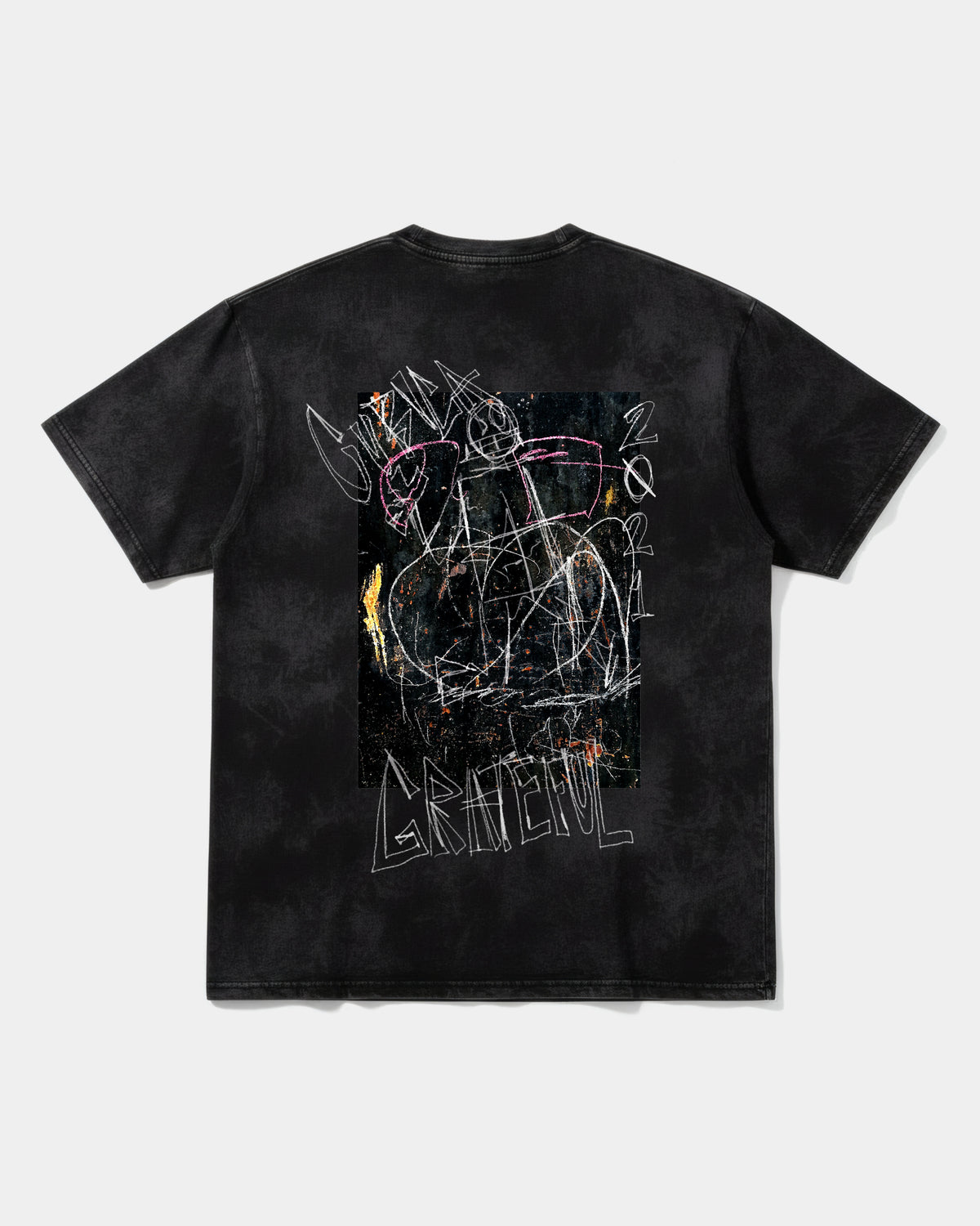 Grateful Big Back Oversize Acid Cubic T-shirt