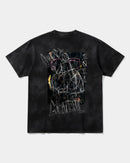 Camiseta Cubica Grateful Big Back Oversize Acid Negro