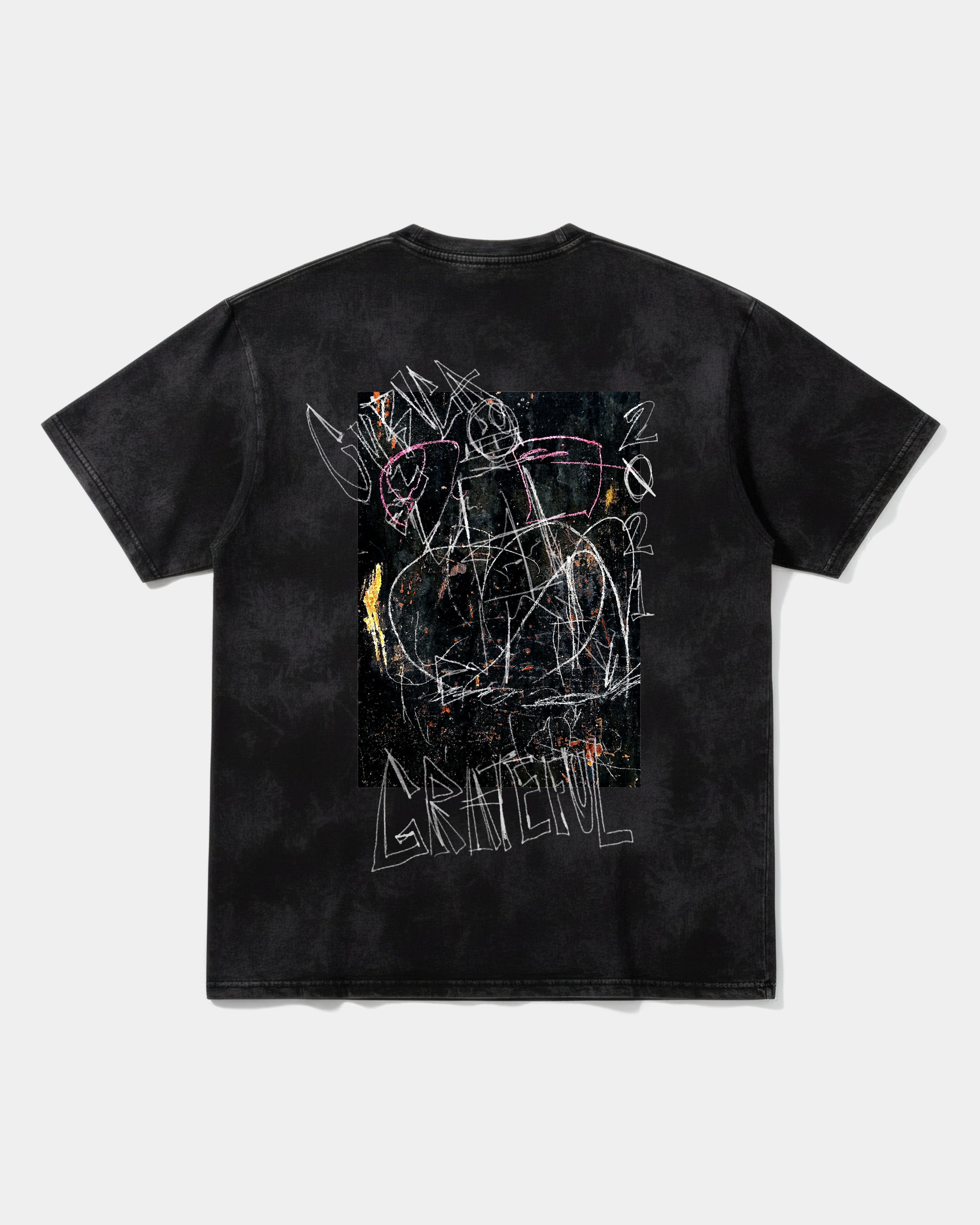 Camiseta Cubica Grateful Big Back Oversize Acid