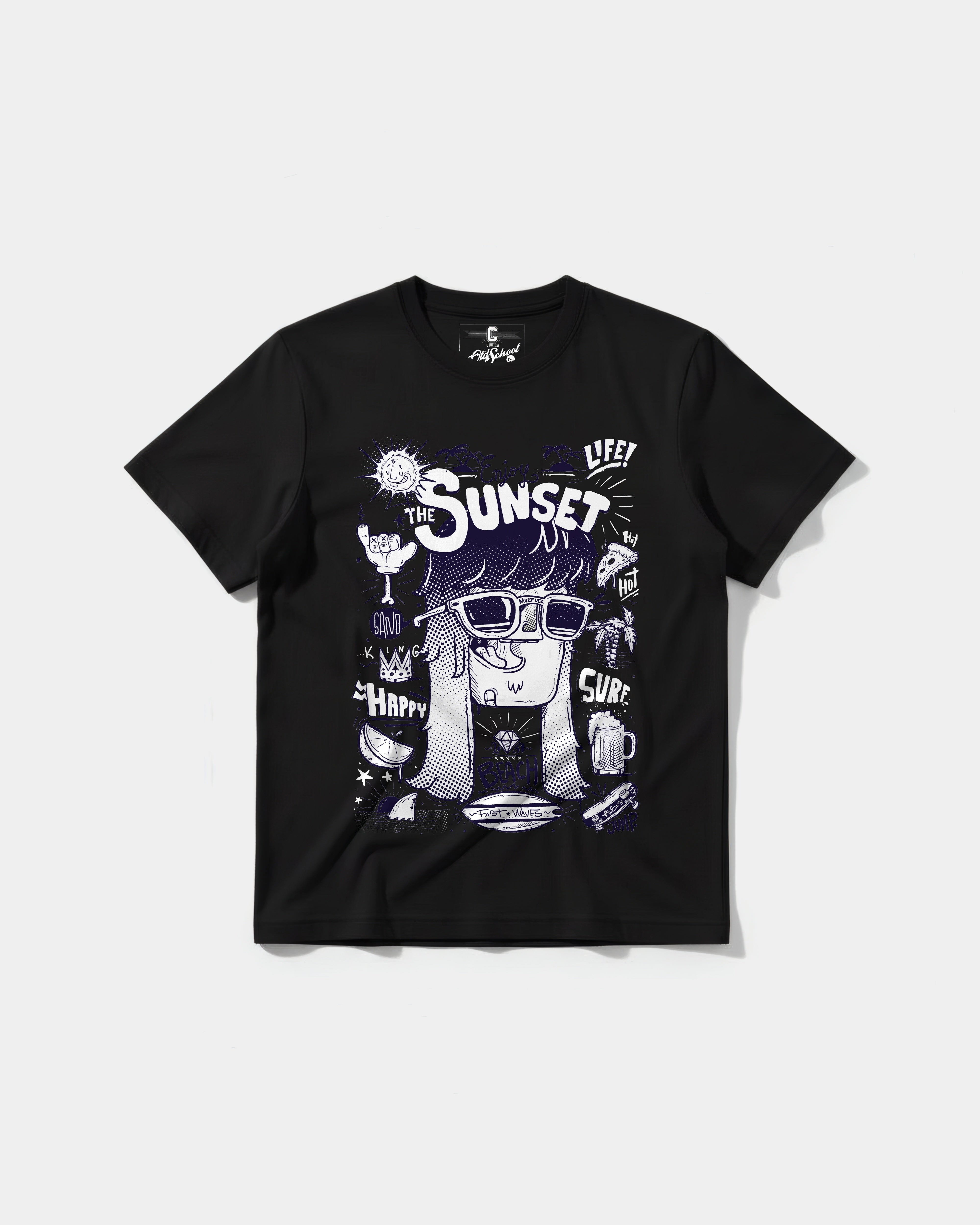 Camiseta Enjoy Sunset Big Front Regular Basic