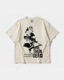 Camiseta One Thunder Big Front Oversize Basic Beige