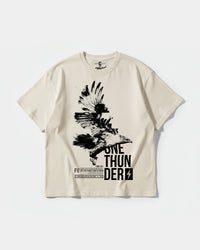 Camiseta One Thunder Big Front Oversize Basic Beige