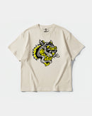 Camiseta Rockstar Tiger Big Front Oversize Basic Beige