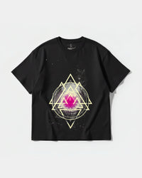 Camiseta Galatic Skull Big Front Oversize Basic Negro