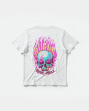 Camiseta Rise In Hell Pocket Front Regular Basic Blanco