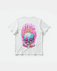 Camiseta Rise In Hell Pocket Front Regular Basic Blanco