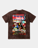 Camiseta Tokyo 2050 Big Back Oversize Acid Marron