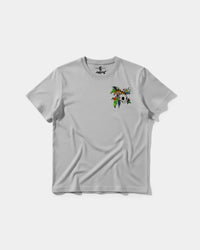 Camiseta Tiger Skull Pocket Front Regular Basic Gris