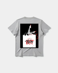 Camiseta Hot Friday White Big Back Regular Basic Gris