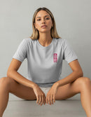 Modelo mide 1,63m y usa talla S