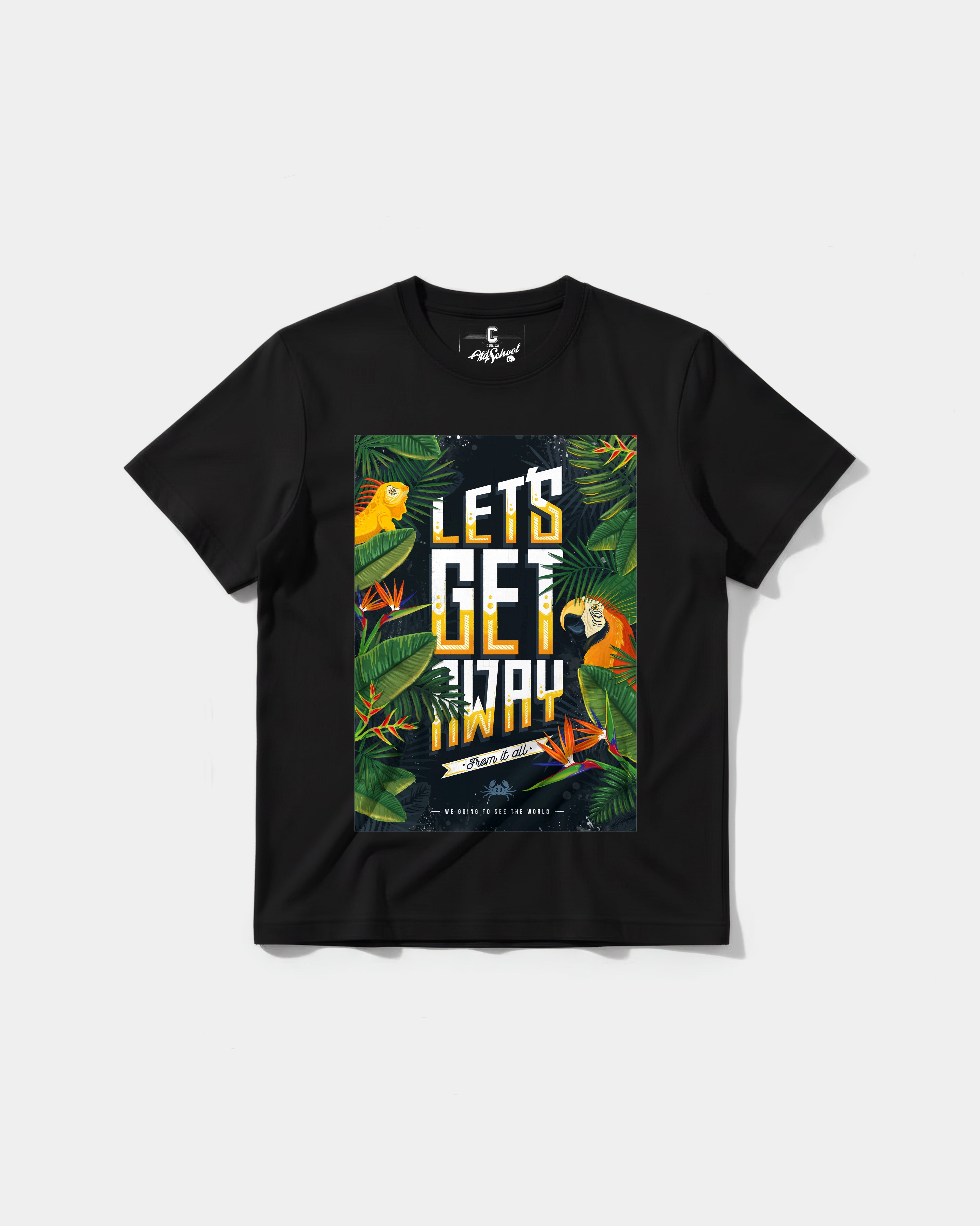 Camiseta Let's Get Away Big Front Regular Basic