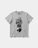 Camiseta Pina Calavera Big Front Regular Basic Gris