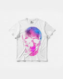 Camiseta Space Skull Big Front Regular Basic Blanco