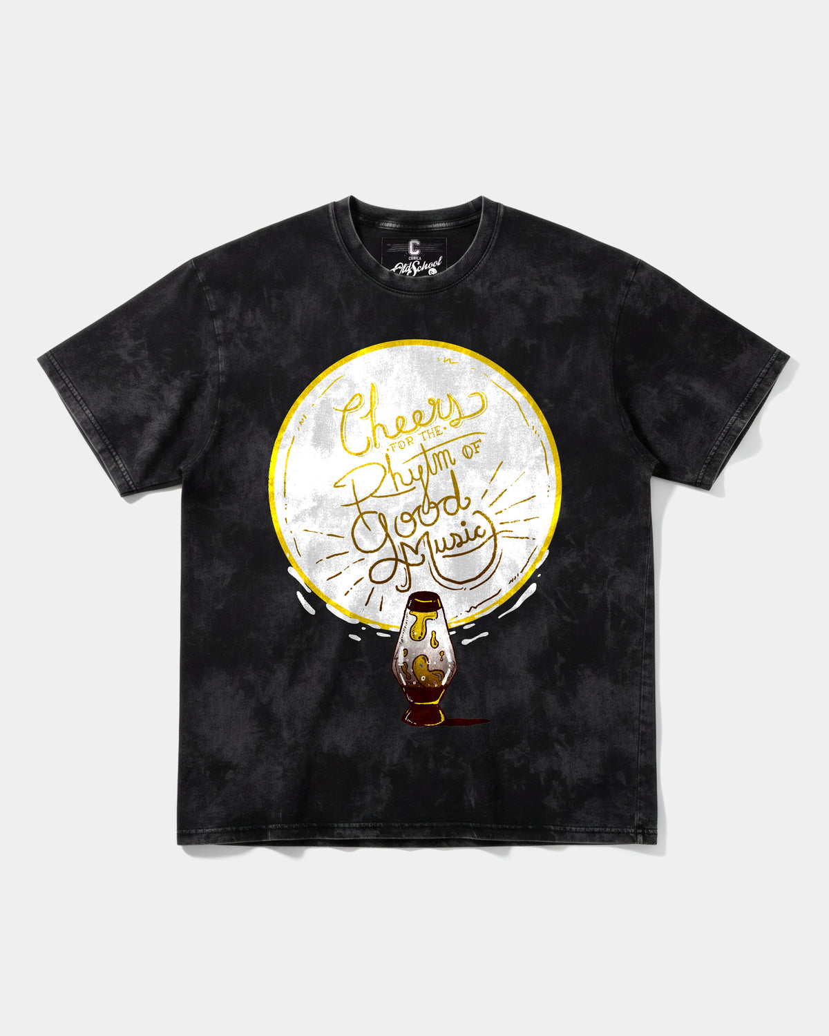 Cheers Good Music Big Front Oversize Acid T-Shirt