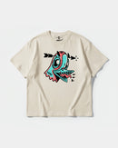 Camiseta Crazy Paloma Big Front Oversize Basic Beige