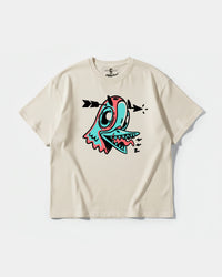 Camiseta Crazy Paloma Big Front Oversize Basic Beige
