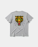 Camiseta Leopard Big Back Regular Basic Gris