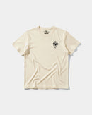 Camiseta Cubica Snake White Pocket Front Regular Basic Beige