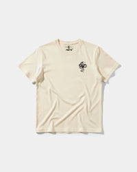 Camiseta Cubica Snake White Pocket Front Regular Basic Beige
