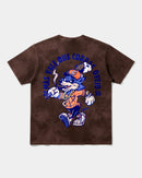 Camiseta Mas Vale Que Corras Pocket Front Oversize Acid Marron