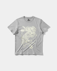 Camiseta Magic Owl Big Front Regular Basic Gris