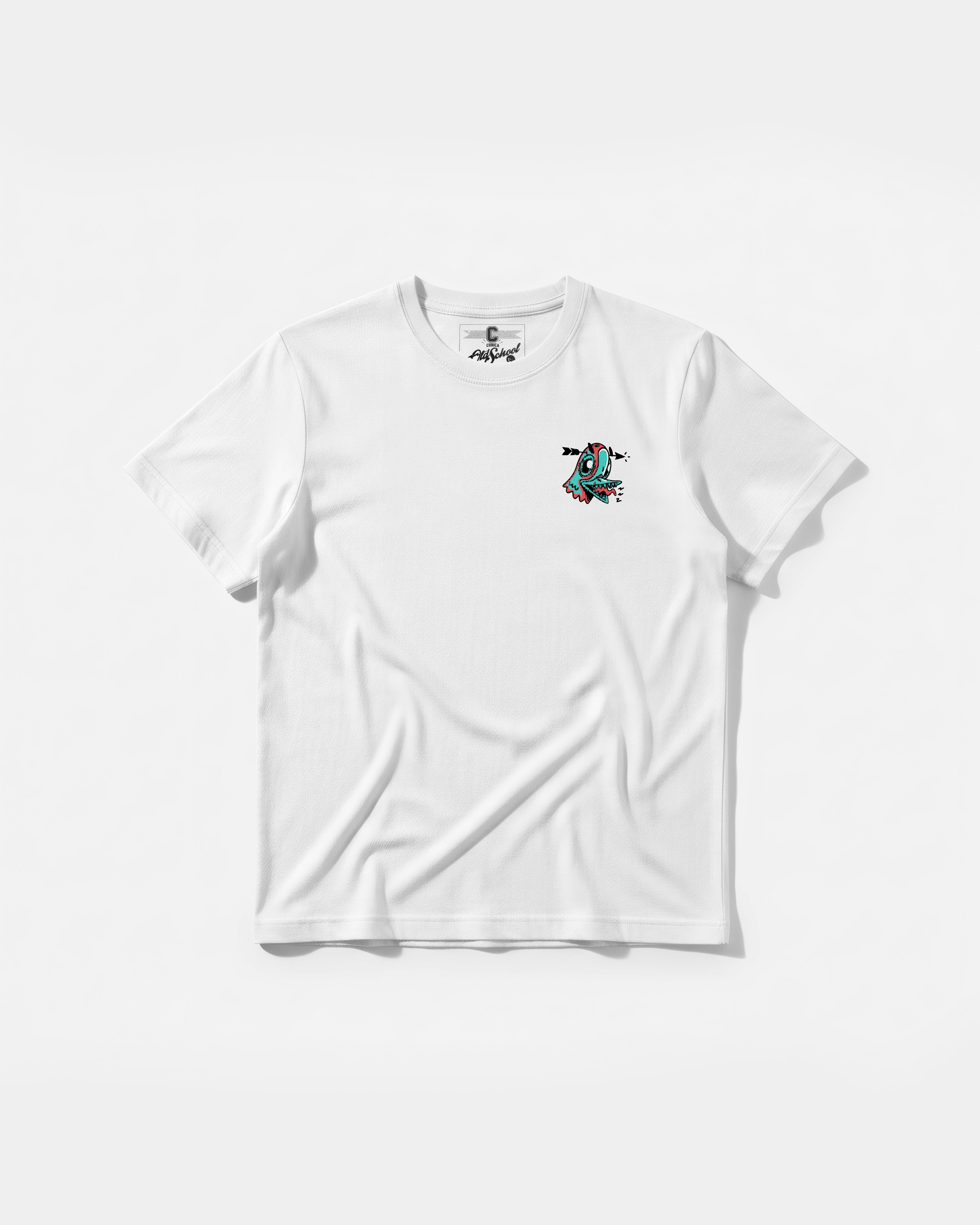 Camiseta Crazy Paloma Pocket Front Regular Basic Blanco