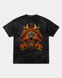 Camiseta Gorilla Samurai Pocket Front Oversize Acid Negro
