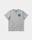 Camiseta Libertad Mariposa White Pocket Front Regular Basic Gris