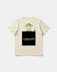 Camiseta Freedom Ufo Big Back Regular Basic Beige